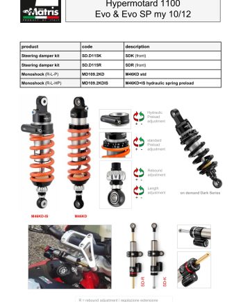 Hypermotard 1100 Evo & Evo SP (10-12)