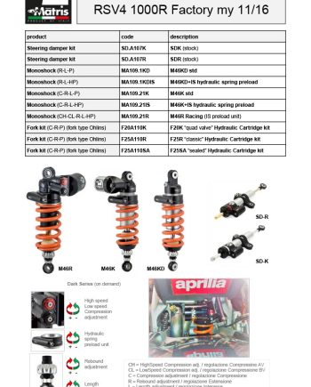 RSV4 1000R Factory (11-16)